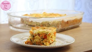 TORTA SALGADA DE FRANGO COM MASSA DE ARROZ Zero Glúten  RECEITAS DA CRIS [upl. by Stilla]