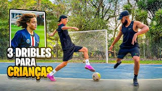 3 DRIBLES FÁCEIS E EFETIVOS DE FUTSAL PARA CRIANÇAS com ELIAS [upl. by Madison]