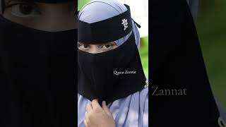 1 part arabian niqab❤️ Facebook Page Black abaya By Zannat❤️ [upl. by Ydnamron]