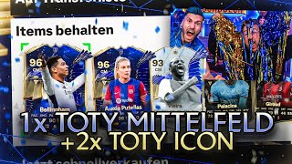 WIIICHHTIIGGG 😍 TOTY Mittelfeld  2x TOTY ICON GEZOGEN 😱 EA FC 24 [upl. by Orutra]