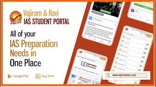 Vajiram amp Ravi Student Portal  One Stop Preparation Solution for IAS [upl. by Eglantine]