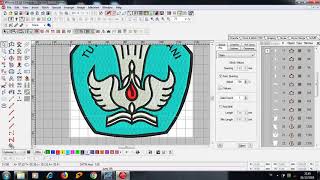 Merubah gambar jpeg atau png menjadi file bordir  Tutorial Wilcom [upl. by Walliw]