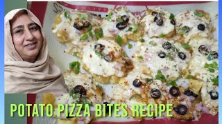 POTATO PIZZA BITES RECIPE ll Cook with Sherani [upl. by Hardunn]