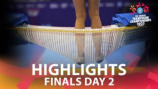 Finals Day 2  2023 Trampoline Gymnastics World Championships Birmingham GBR [upl. by Karwan481]