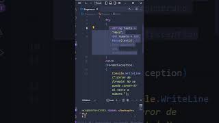 manejo de errores con Try catch y finally codificacióneficiente csharp [upl. by Gowon]