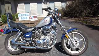 1996 Yamaha Virago 750 Jardine exhaust [upl. by Kerrill]