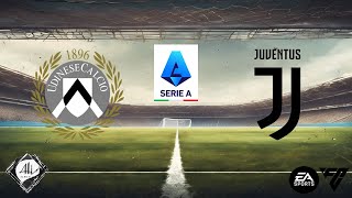 Udinese x Juventus  11 rodada Série A  Campeonato Italiano  2425  EA FC [upl. by Korenblat]