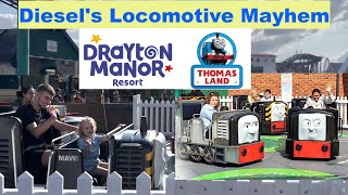 Diesels Locomotive Mayhem POV  Thomas Land at Drayton Manor Resort [upl. by Gurney]