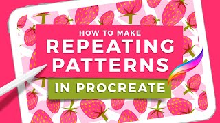 How to Make Repeating Patterns in Procreate [upl. by Blanka]