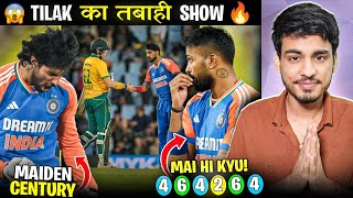 INDIA BEAT AFRICA AGAIN 😍 TILAK VARMA CENTURY 😍🤩  India vs South Africa 3rd T20I Review [upl. by Aihsemat908]