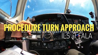 Procedure Turn Approach at Lanseria International Airport South Africa  Fly With Sky [upl. by Cordy114]