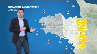 Bulletin météo pour le dimanche 24 novembre 2024 [upl. by Aisiram]