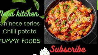 Nehas kitchen chilli potato Chinese series day four of seven day neha s kitchen [upl. by Novel]