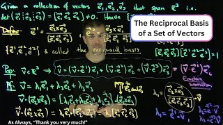 Reciprocal Bases of Vectors [upl. by Orton]