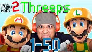 DashieGames Threeps 150  Super Mario Maker 2 [upl. by Adnawak]