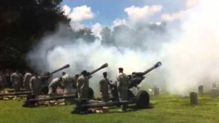 21 gun salute howitzer [upl. by Naehgem]