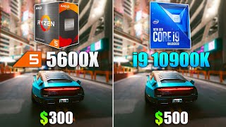 Ryzen 5 5600X vs Core i9 10900K  Test in 8 Games [upl. by Anglim823]