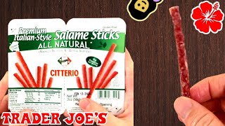 Citterio Salame Sticks  Trader Joe’s Product Review [upl. by Angrist]