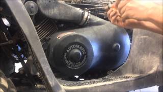 how to change a Drive Belt on a Polaris Magnum 325 [upl. by Nilloc]