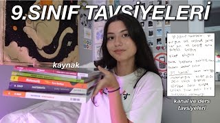 9SINIF TAVSİYELERİ ✍🏻 kaynakderskanal [upl. by Wonacott175]