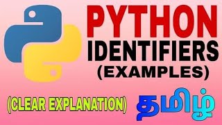 Python Identifiers examples Tamil [upl. by Adyam]