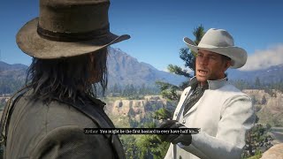 Arthur Literally Spamming ANTAGONIZE Button in This Cutscene I RDR2 [upl. by Symer279]