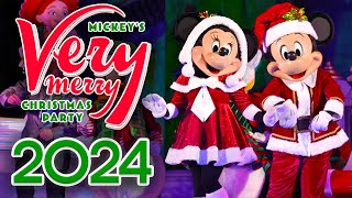 Mickeys Very Merry Christmas Party 2024 at Walt Disney World  Parade Shows amp Fireworks 4K [upl. by Gorges]