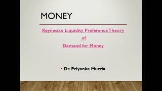 Keynesian Liquidity Preference Theory of Demand for Money [upl. by Nyliuqcaj]