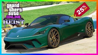 How To Get 25 Trade Price Off The NEW Grotti Furia Supercar In GTA 5 Online GTA 5 Casino Heist [upl. by Yelrebmik129]