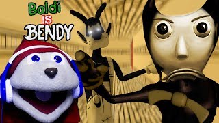 BALDI IS THE INK DEMON  Baldis Basics in Education and Learning Bendy MOD [upl. by Nellir]