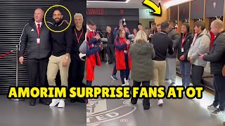 Ruben Amorim Interrupts Fans Tour At Old Trafford [upl. by Aicatan970]