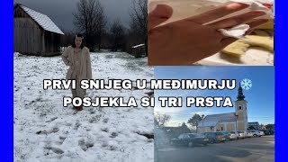 PRVI OVOGODIŠNJI SNIJEG U MEĐIMURJU ❄️ POSJEKLA SI TRI PRSTA [upl. by Eetsirk882]