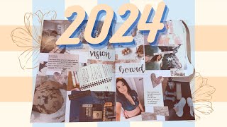 eng ⋆｡ﾟ☁︎ lets make a 2024 vision board ☾ ﾟ｡⋆ [upl. by Palermo772]