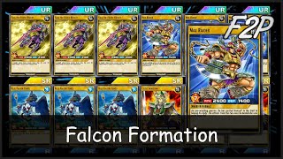 NO GEM FALCON FORMATION DECK Rush Duel  F2PP2W Deck Analysis amp Testing YuGiOh Duel Links [upl. by Laux]