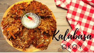 KALABASA OKOY Vegetable Shrimp Fritter Easy Kalabasa Recipe [upl. by Cyrie]