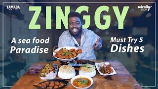 Zinggy  Best Sea food Restaurant in Hyderabad  Wirally Food  Tamada Media [upl. by Ntisuj]