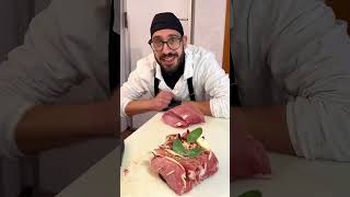 Lonza di suino farcita boombeef food carne butcher macelleria [upl. by Suivat]