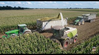 Chopping Corn Silage amp Pumping Cow Manure near Greensburg Indiana  Hulbosch Dairy [upl. by Reviere]