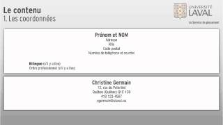 Comment concevoir un CV [upl. by Winslow]