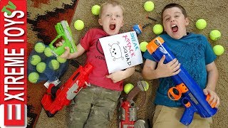 Ethan and Cole Sneak Attack Squad Nerf Bazooka Blast [upl. by Richia356]