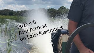 Go Devil and Airboat on Lake Kissimmee Florida [upl. by Annawyt]