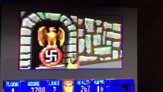 Wolf 3D on the C64 with Super CPU in 16 colour mode [upl. by Justinn]