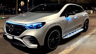 LATE NIGHT  2024 Mercedes AMG SUV EQE 53 NEW Drive Review [upl. by Neehsar744]