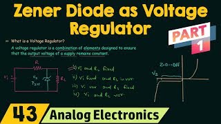 Zener Diode as Voltage Regulator Part 1 [upl. by Bihas976]