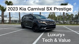 2023 Kia Carnival SX Prestige  The Coolest Minivan Money Can Buy [upl. by Lenna]