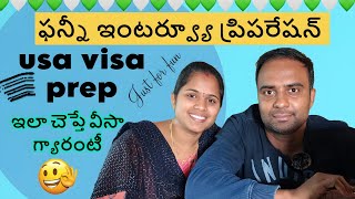 Funny mock interview for US visa 😂😂 suharshfamilyincanada [upl. by Oicirbaf]