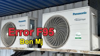 How to find error using wireless remote control  Panasonic inverter aircon  F95 [upl. by Danyelle]