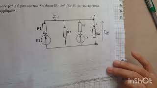 TD N°01  exo 06 Electronique superposition Thévenin Norton Millmann، electricité physique 2 [upl. by Vito]