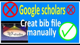 Generate bib file without data from Google scholars in Latex bibliography [upl. by Laehcor]