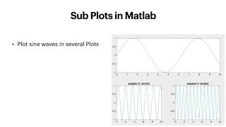 13 Matlab Tutorials How to use subplots in Matlab [upl. by Yecniuq725]